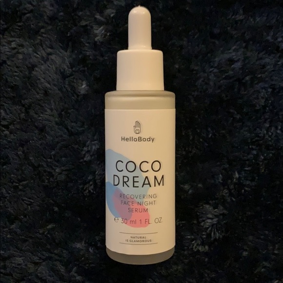 hello body coco dream recovering face night serum